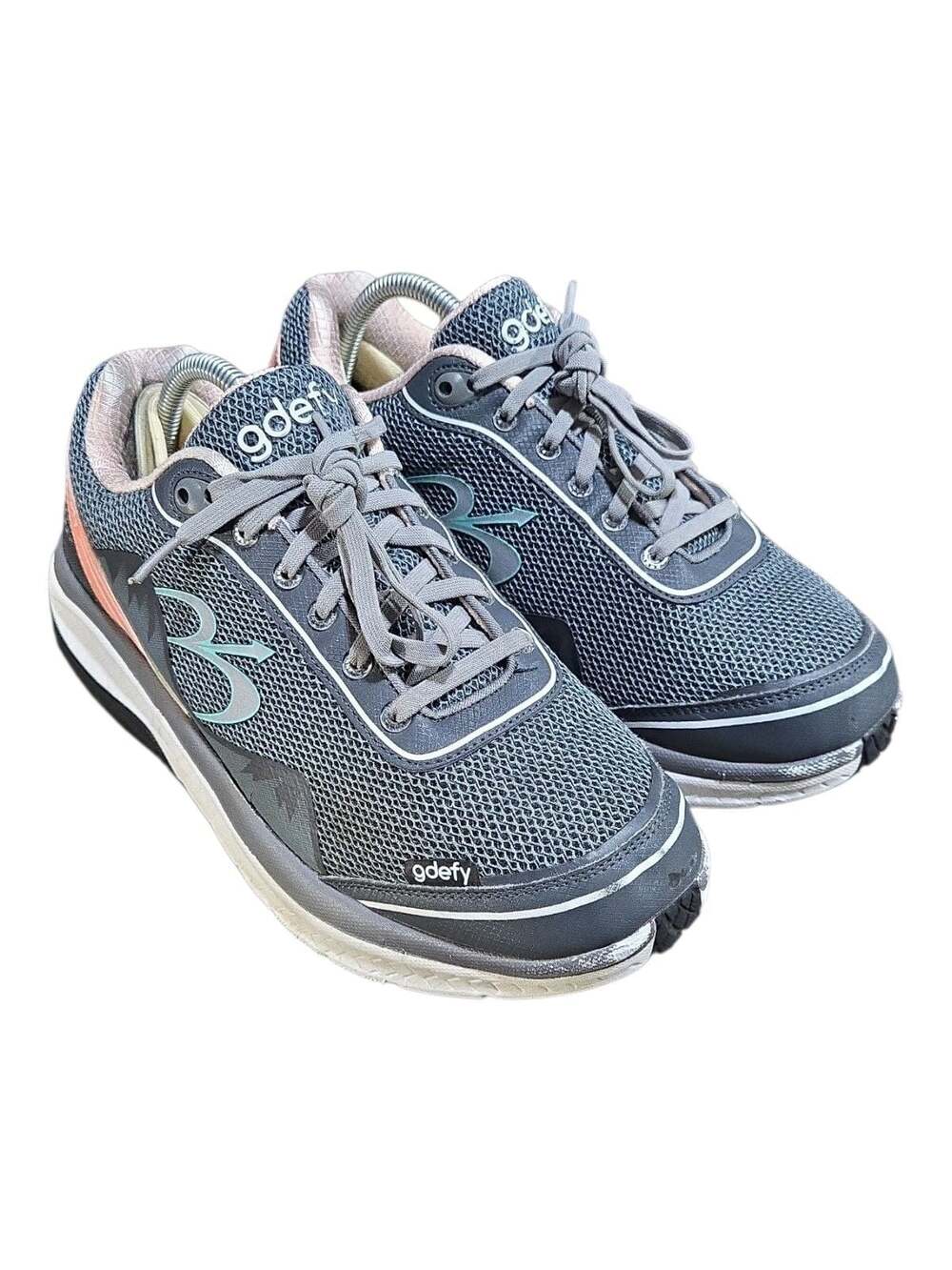 Gravity Defyer G-Defy Mighty Walk Women's Walking Shoes Gray/Pink Sz 10.5